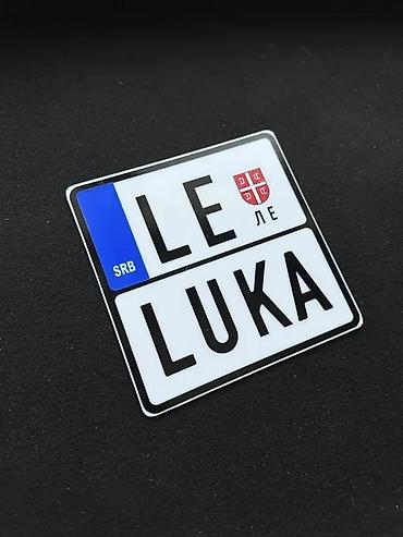 Delovi za motocikle: Ukrasne tablice - izrada ukrasnih tablica po želji- 1881 📌 opis: ne — 7