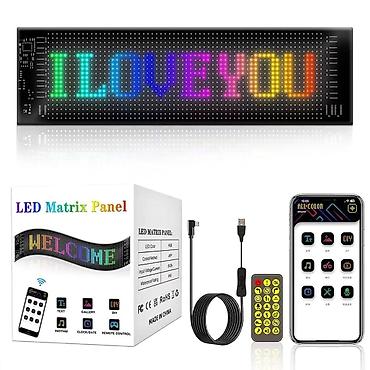 projektor pərdəsi: RGB LED Matrix Panel – mobil tətbiqlə idarə olunan çevik reklam/mesaj — 3