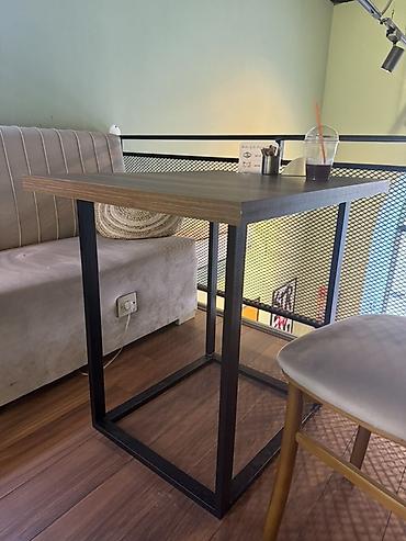 bar stulu: Sənaye3dene üslubunda bar/kiçik yemək masası - Dizayn: Minimalist — 1