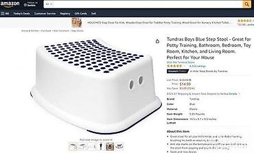 ikea ormari za sobu: Dečija dvostepena pomoćna stolica/step stool za kupatilo i kuhinju - — 8