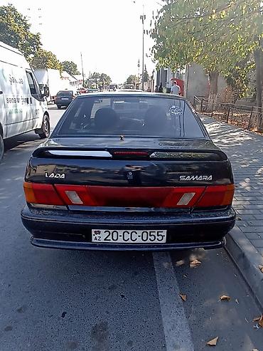 vaz 2129: Lada Samara sedan – qara rəng, 4 qapı, önləri şəffaf, yanları sarı — 5