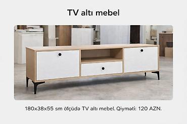 perla tv stend: Yeni, Düz TV altlığı, Polkalı, Laminat, Azərbaycan — 1