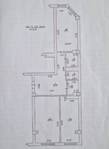Продажа квартир: 2 комнаты, 82 м², 7 этаж — 17