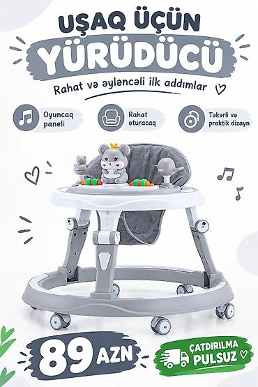manej uşaq ucun: Uşaq üçün yürüdücü - Rahat və əyləncəli ilk addımlar üçün nəzərdə — 1