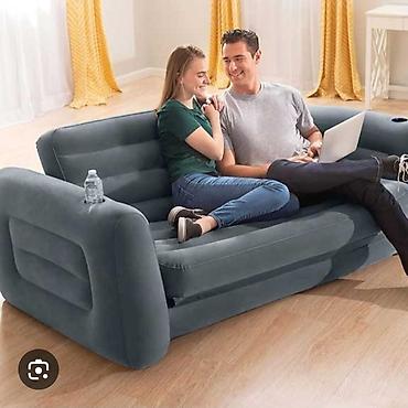 şişmə divan: Divan-kravat, Yeni, Açılan, Bazasız, Vеlur parça, Pulsuz çatdırılma — 1