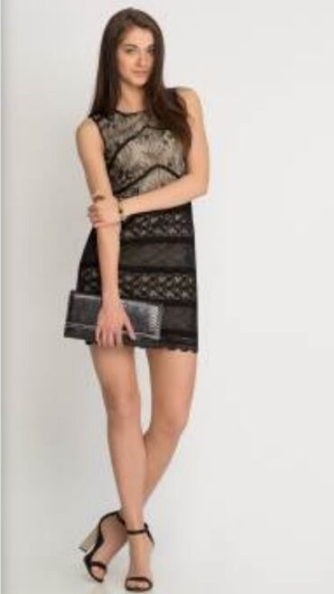helanke sa slicem: Zara S (EU 36), color - Black, Cocktail, With the straps