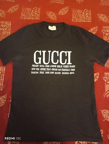 Футболки: Мужская футболка, Gucci, 2XL, цвет - Черный — 2