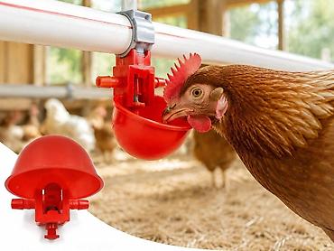 Зоотовары: Qırmızı nipel boltlu Qırmızı nipel boltu, quşçuluq fermaları üçün — 1