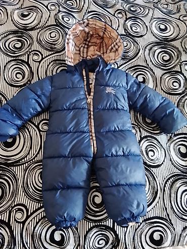 coban geyimi: Uşaq üçün qış kombinezonu - Rəng: göy - Model: qalın, puff tipli — 3