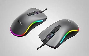 Kompjuterski miševi: Havit gejming miš sa RGB osvetljenjem - Ergonomski dizajn za udoban — 1