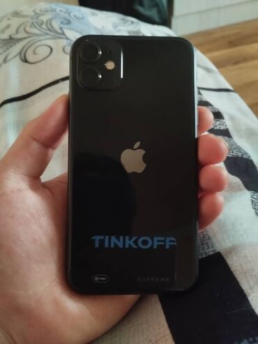 aifon 12: IPhone 11, Б/у, 128 ГБ, Черный, Чехол, 80 %