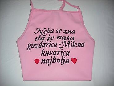 Kuhinjski tekstil: Kecelje stampa po zelji. Materijal pogodan za štampu,lagan i prijatan — 13