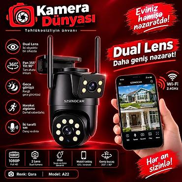 dji osmo 7p: Təhlükəsixlik kamerası 📹 SZSINOCAM 2 Linzalı Wi-Fi Təhlükəsizlik — 2