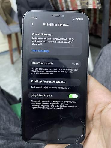 ios 11: IPhone 11, 64 GB, Qara, Qırıq — 6