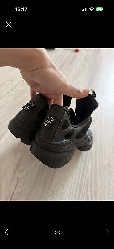кеды dior: Кроссовки, 36, Dior, Б/у, цвет - Черный — 2