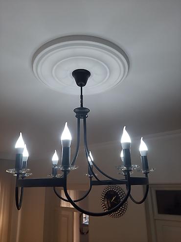 antik şamdan: Çılçıraq, 8 lampa, Metal — 9