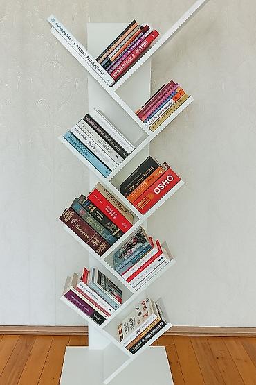 Məhsul: Müasir “ağac” formalı kitab rəfi Təsvir: - Dizayn: Şaquli