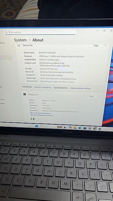 Ноутбуки и аксессуары: Б/у ASUS Zenbook, 15.6 ", AMD Ryzen 7, 512 ГБ, Самовывоз — 4