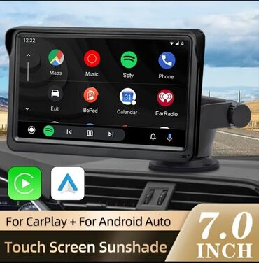 guzgu monitor: Avtomobil üçün 7.0" CarPlay və Android Auto displey - 7.0 düym sensor