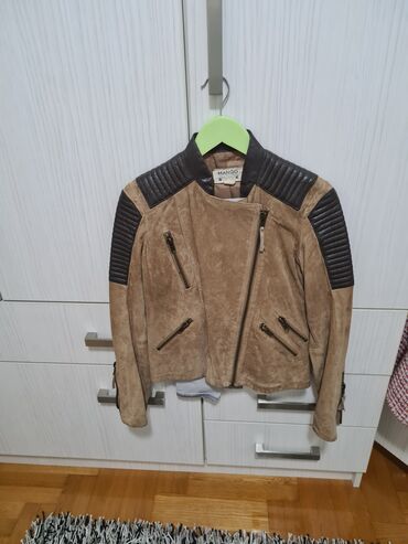 jakna original: Original kozna MANGO (prevrnuta koža )jakna, obucena par puta
