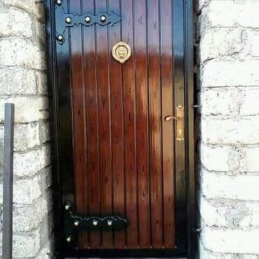 Giriş qapıları: Məhsul: Dəmir giriş qapıları (klassik dizayn) - Material: qalın — 7