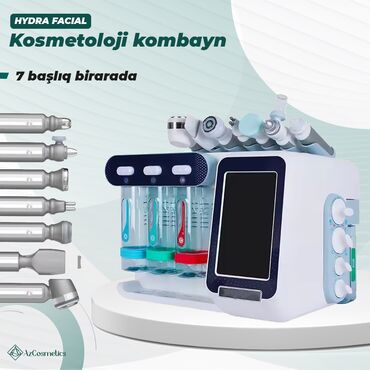 Kosmetoloji aparatlar: Liftinq, Ultrasəs, Vakuum hidropilinq, Üz üçün, Dəri üçün, Saç üçün, Təlim keçirilir