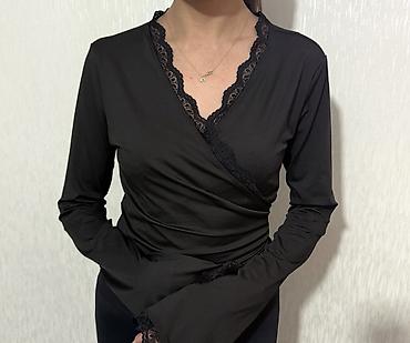 трикотажные кофточки: Топ, Трикотаж, С кружевом, Новый, S, L, M — 2