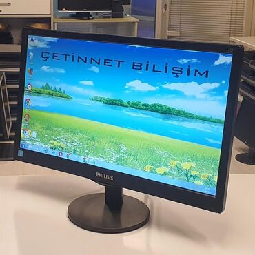 мониторы 16:10: Монитор, Philips, Б/у, LED, 18" - 19"