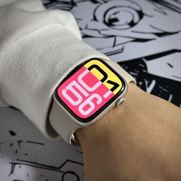 apple watch 7 китайская версия: Apple Watch series 7 starlight aluminum case 45mm Состояние: отличное