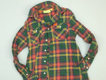 kurtki jesien: Shirt 10 years, condition - Very good, pattern - Cell, color - Green