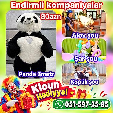 аниматор: Uşaqlar üçün əyləncə proqramı – endirimli kompaniyalar! Təkliflər: - — 1