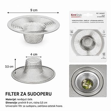 KMT Cediljka za sudoperu 5404807 Univerzalni filter/cediljka za