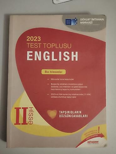 Testlər: İngilis dili Testlər 11-ci sinif, DİM, 1-ci hissə, 2023 il — 2