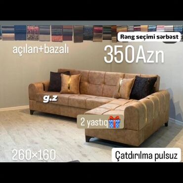 Divanlar: Künc divan, Yeni, Açılan, Bazalı, Parça, Şəhərdaxili pulsuz çatdırılma — 8