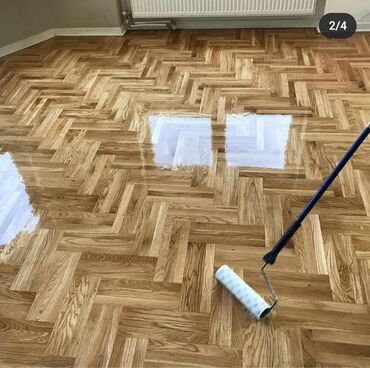 Döşəmə işləri: Pol parket cilalama — 2