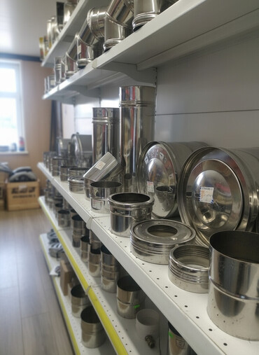 трубы дымохода: Дымоходы для газовых и уголных котлов Сэндвичи .Уплотнители