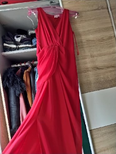 žipon za haljinu: S (EU 36), bоја - Crvena, Večernji, maturski, Na bretele