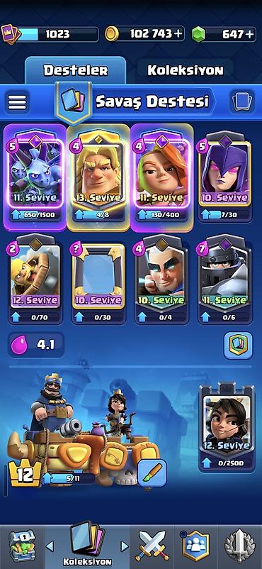 oyun cd: Clash Royale hesabı – yüksək səviyyəli və resurslu - Kasa və daşlar — 1