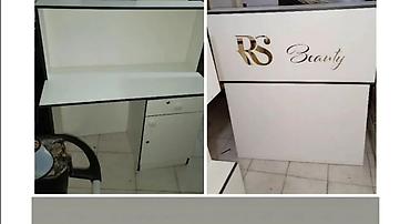 Digər salon, tibbi mebel: Məhsullar: - 3 mərtəbəli servis arabası: metal konstruksiya, şüşə — 4