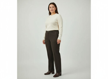 Women's Pants: Material trousers for women, size 3XL