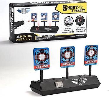 Dečije igračke puške i pištolji: Elektronska meta za gađanje – Shoot A Target (Shootgame) - Set od 3 — 1