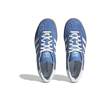 адидас газели: Adidas GAZELLE INDOOR — унисекс кроссовки - Цвет: небесно‑синий верх — 3