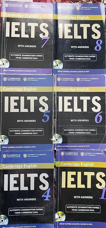 Tədris ədəbiyyatı: Məhsul: Cambridge English – IELTS seriyası (4, 5, 6, 7, 8) Təsvir: - — 1