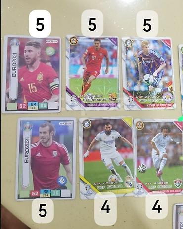 Açıqcalar: Məhsul: Futbol kolleksiya kartları dəsti. Təsvir: - Müxtəlif — 2