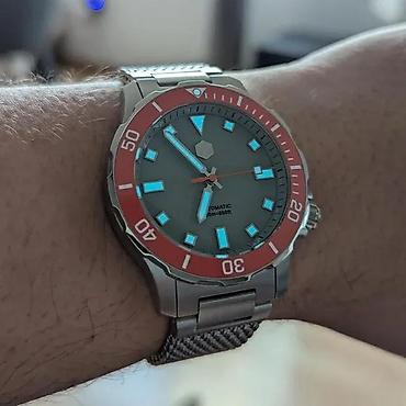 Ručni satovi: San Martin SN085-B - 39.5mm - Siva - Seiko Automatik SN35 — 3