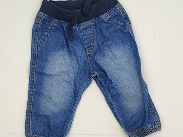 fisher price kombinezon: Spodnie jeansowe, Baby club, 6-9 miesięcy, stan - Idealny