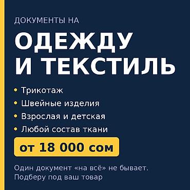 сертификат номер кр: Декларация ТР ТС на одежду, обувь, детские товары — от 18 000 сом — 2