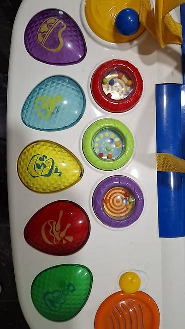 Детские ходунки: Развивающий центр Chicco Baby Steps, выполненный в сине-бело-желтой — 8