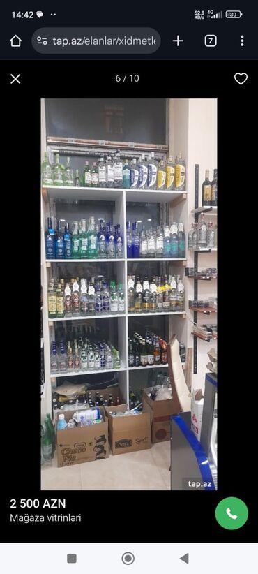 Rəf vitrinləri: Mağaza vitrinləri və ticarət rəfləri dəsti Təsvir: - — 3