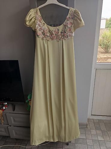sumqayitda don: Zərif uzun don – açıq limon rəngi - Model: uzun, axıcı kəsim — 2